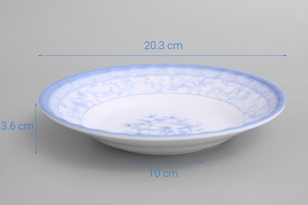 Dĩa sâu nhựa Melamine 20.3 cm Vinh Cơ VCP01-A508