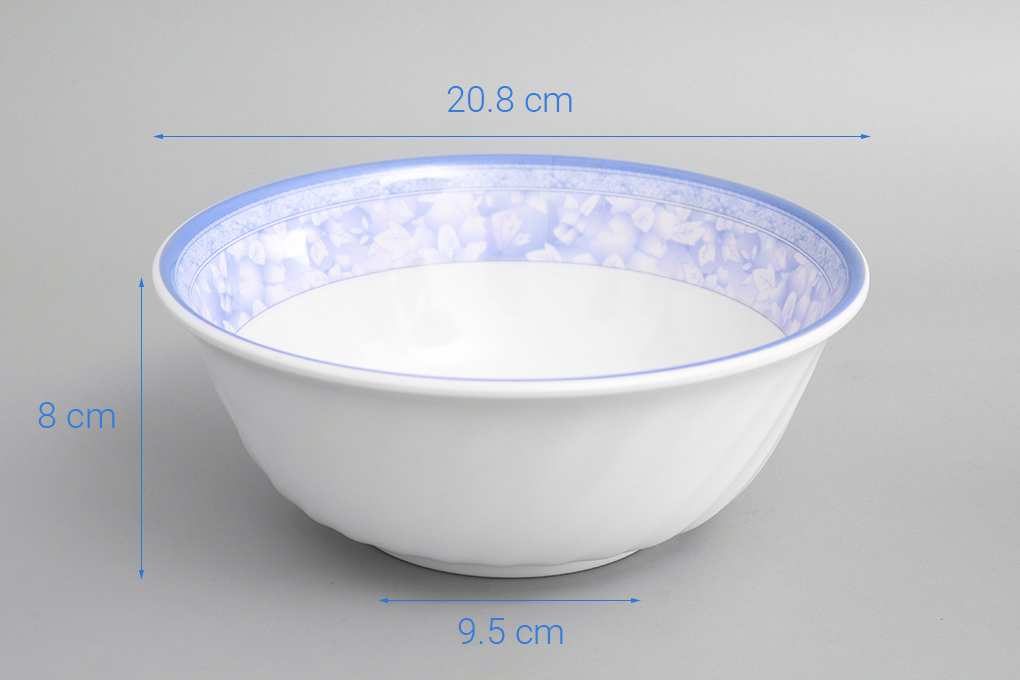 Tô canh nhựa Melamine 20.8 cm Vinh Cơ VCP01-A808