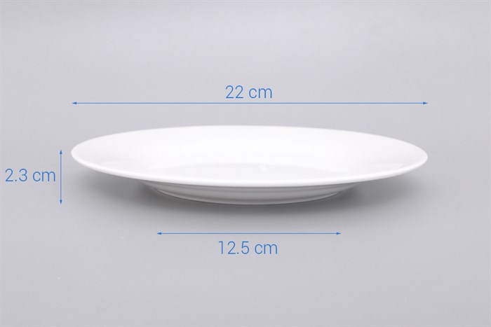 Dĩa cạn sứ 22 cm Minh Châu MC-D09