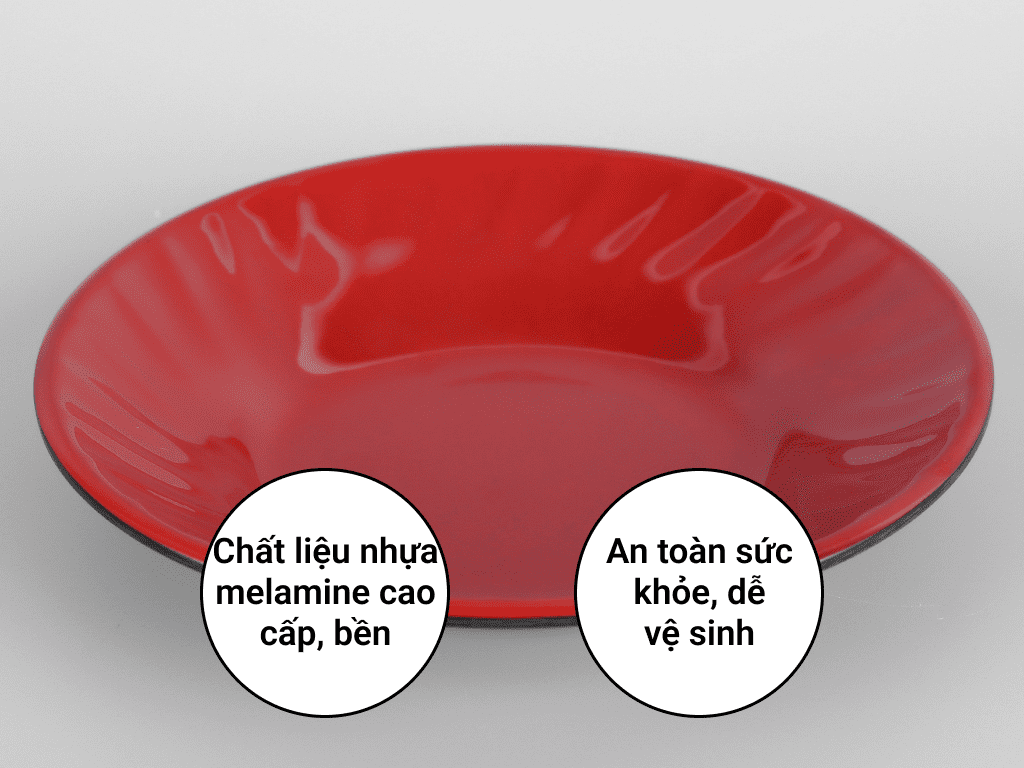Dĩa nhựa melamine sâu Vinh Cơ VCP03-A507 2