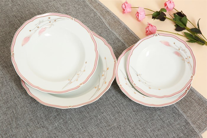 Bộ tô chén đĩa gốm sứ CK 19 món CK01