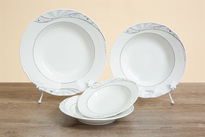 Bộ tô chén đĩa gốm sứ CK 19 món CK07