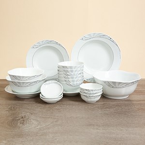 Bộ tô chén đĩa gốm sứ CK 19 món CK07