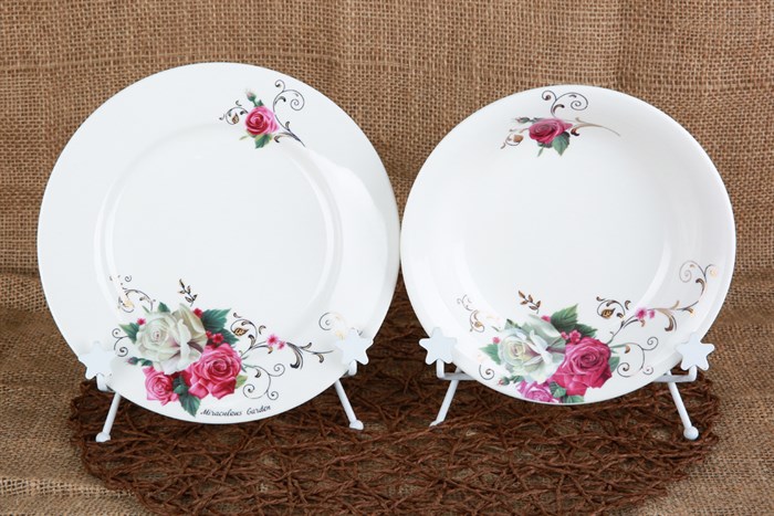 Bộ 17 món tô chén dĩa sứ Minh Châu BQ17 Màu Vàng