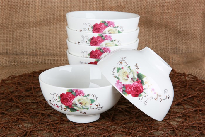 Bộ 17 món tô chén dĩa sứ Minh Châu BQ17 Màu Vàng