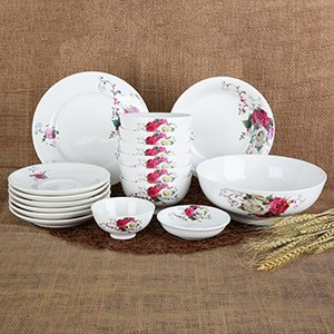 Bộ 17 món tô chén dĩa sứ Minh Châu BQ17