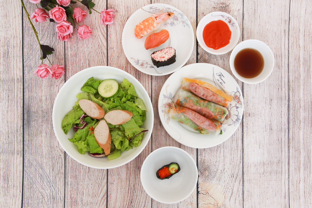 Chất liệu gốm sứ cao cấp - Bộ bàn ăn gốm sứ Minh Châu 28 món BQ28 - hoa 7 Chất liệu gốm sứ cao cấp - Bộ bàn ăn gốm sứ Minh Châu 28 món BQ28 - hoa 7