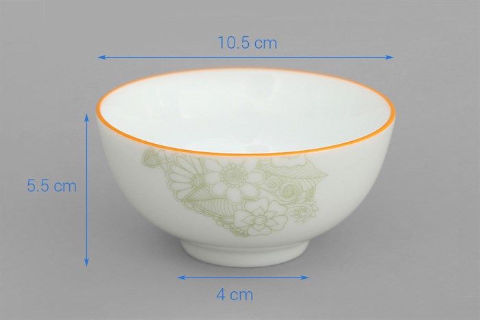 Chén cơm sứ 10.5 cm Sứ Sương LW/SSB036A3