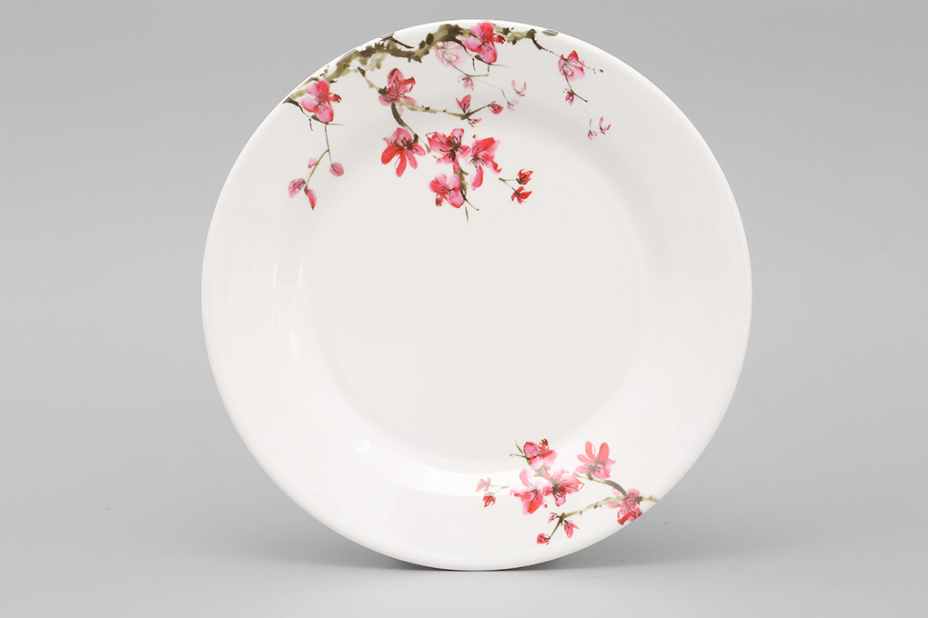 Dĩa cạn nhựa Melamine 20 cm Vinh Cơ A5008