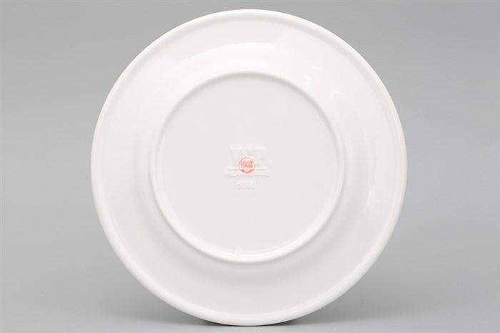 Dĩa cạn nhựa Melamine 20 cm Vinh Cơ A5008 Màu Trắng