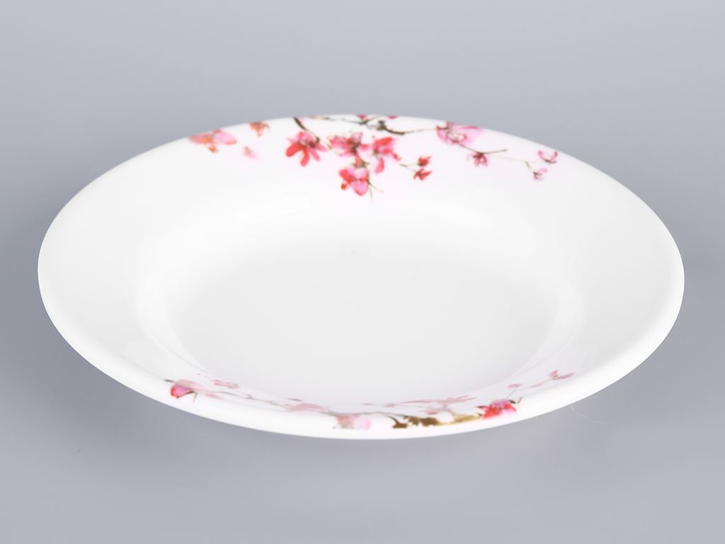 Dĩa nhựa melamine sâu Vinh Cơ A5206 hoa anh đào 1