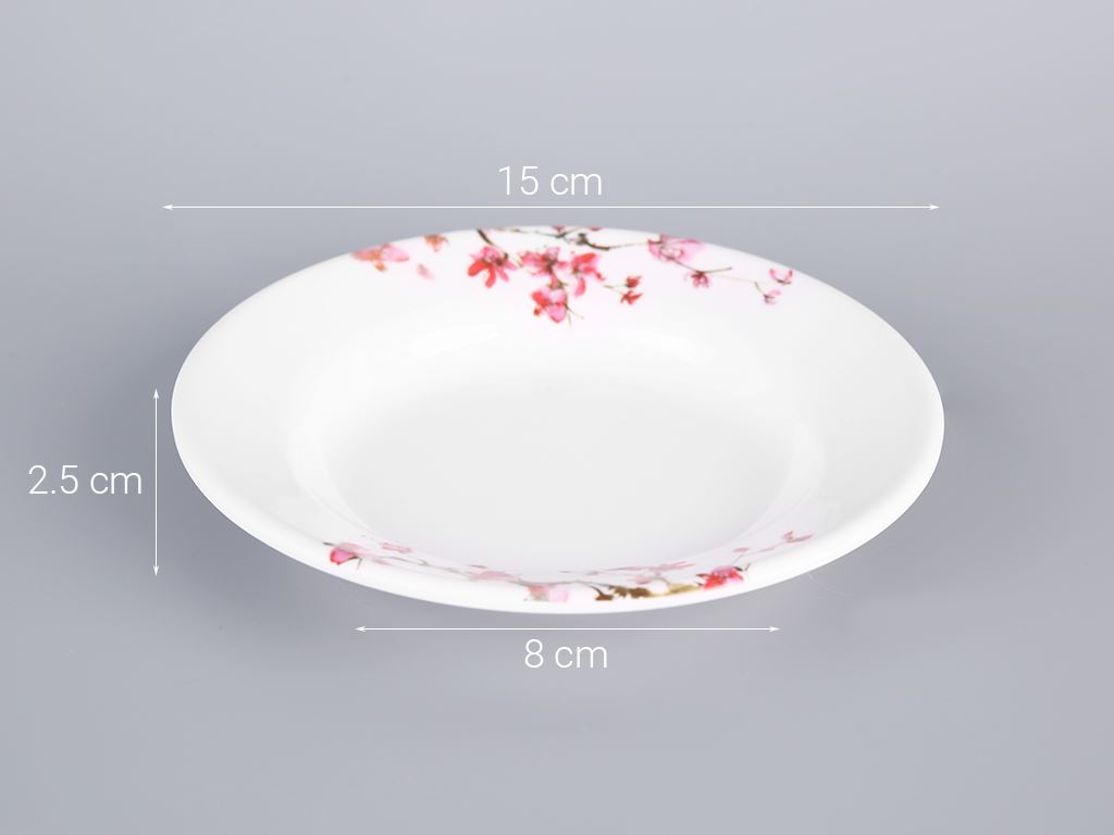 Dĩa nhựa melamine sâu Vinh Cơ A5206 hoa anh đào 5
