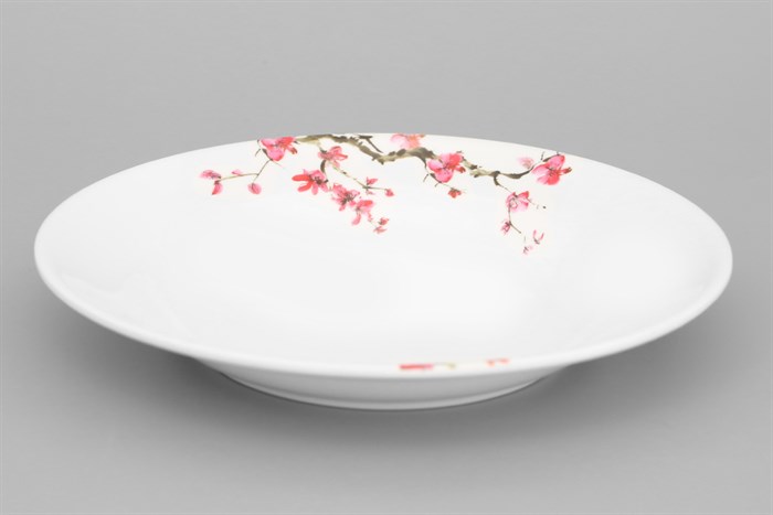 Dĩa sâu nhựa Melamine 20.3 cm Vinh Cơ A5208 Màu Trắng