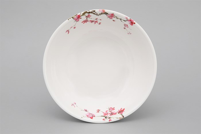 Tô canh nhựa Melamine 18 cm Vinh Cơ A407 Màu Trắng