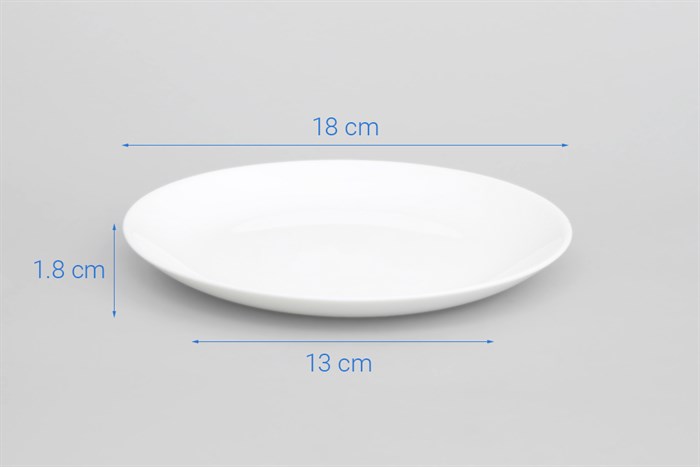 Dĩa cạn thủy tinh trắng 18 cm Luminarc D7358 Màu Trắng