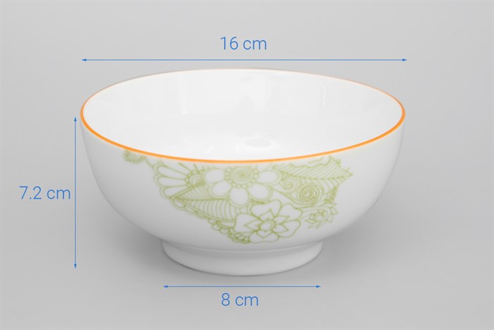 Tô canh sứ 16 cm Sứ Sương 16/SSB037B3 Màu Trắng