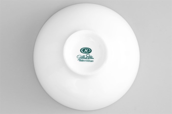 Chén cơm sứ viền vàng 12K 11.6 cm Minh Châu MC-C06 Màu Trắng