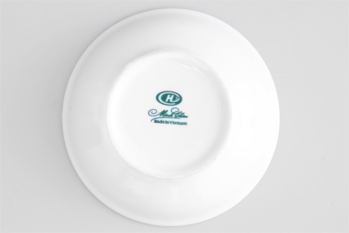 Dĩa chấm sứ 9 cm Minh Châu MC-D02 Platinum Roses Màu Trắng