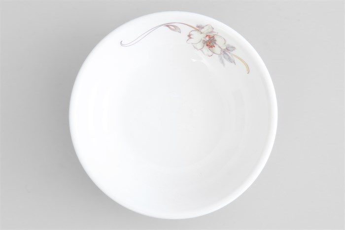 Dĩa chấm sứ 9 cm Minh Châu MC-D02 Platinum Roses Màu Trắng