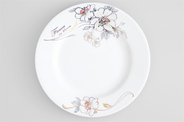 Dĩa sâu sứ 22 cm Minh Châu MC-D09 Màu Trắng