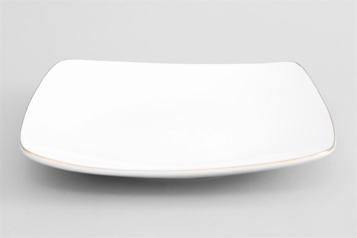 Dĩa sâu sứ viền vàng 12K 18 cm Minh Châu MC-DVC18 Màu Trắng