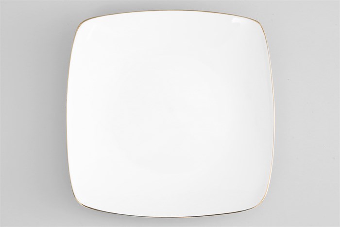 Dĩa sâu sứ viền vàng 12K 18 cm Minh Châu MC-DVC18 Màu Trắng