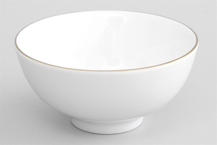 Chén chấm sứ viền vàng 12K 9 cm Minh Châu MC-C03 Màu Trắng