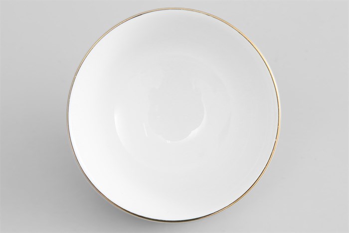 Chén chấm sứ viền vàng 12K 9 cm Minh Châu MC-C03 Màu Trắng