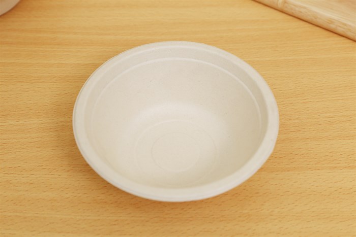 Bộ 10 chén bã mía dùng 1 lần 13.5 cm Spriing Màu Nâu nhạt