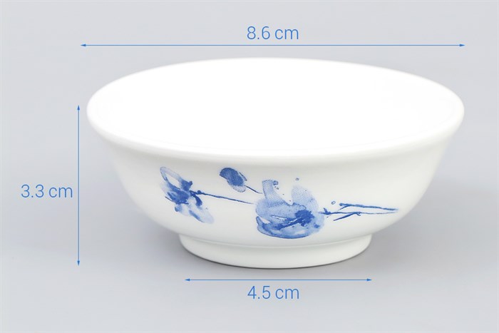 Chén chấm sứ 8.6 cm Chuan Kuo CK09 TA39-1094 Màu Trắng