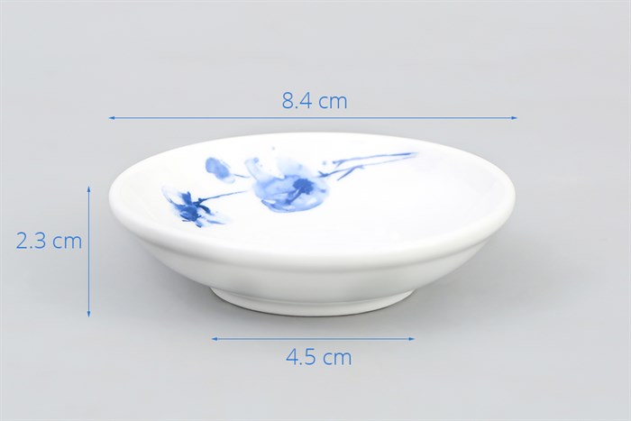 Dĩa chấm sứ 8.4 cm Chuan Kuo CK09 TA2103-1094 Màu Trắng