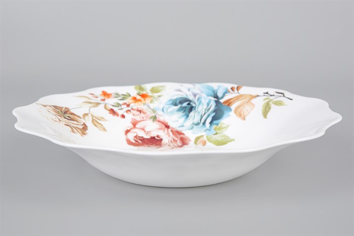 Dĩa sâu thủy tinh trắng 23 cm Delites HBSP90T