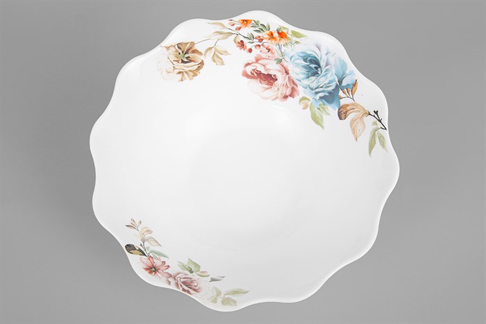 Tô canh thủy tinh trắng 20 cm Delites HBW80T Màu Trắng