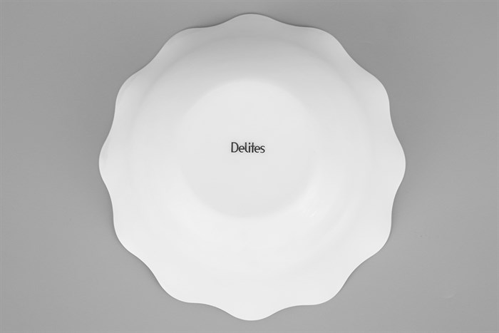 Tô canh thủy tinh trắng 20 cm Delites HBW80T Màu Trắng