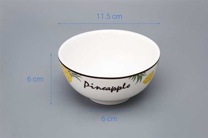 Chén cơm sứ 11.5 cm Delites SJP-1301 Màu Trắng