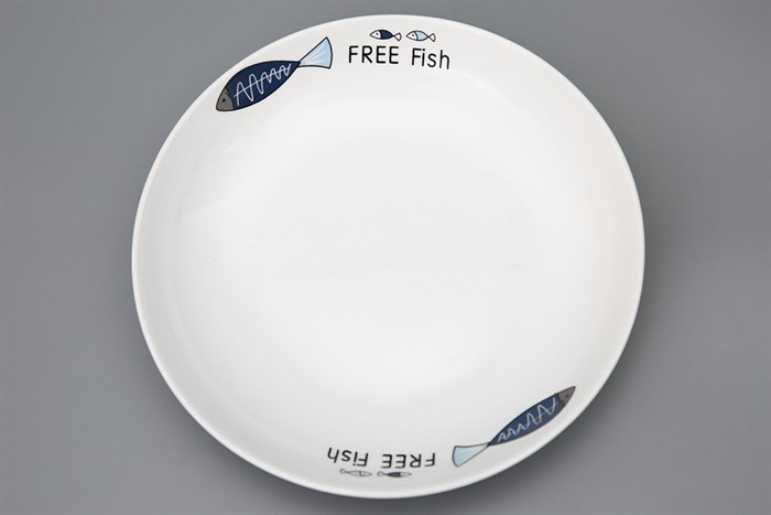 Dĩa sâu gốm sứ 18 cm Delites SJP-1202 Màu Trắng