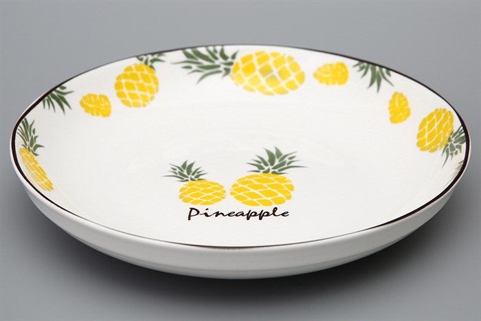 Dĩa sâu gốm sứ 18 cm Delites SJP-1302 Màu Trắng