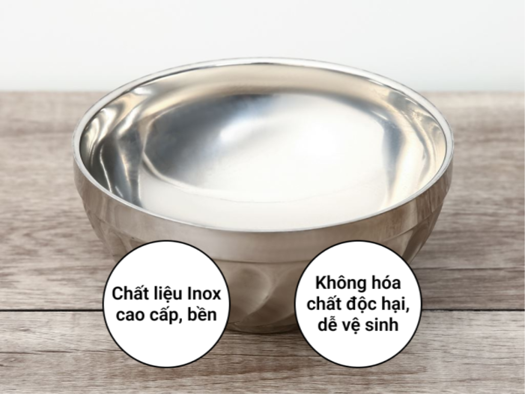 Tô đựng Inox xoắn Cherry 14 cm giá tốt tại Bách hoá XANH