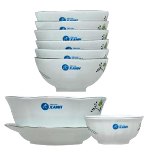 Bộ 10 món tô chén dĩa gốm sứ DienmayXANH