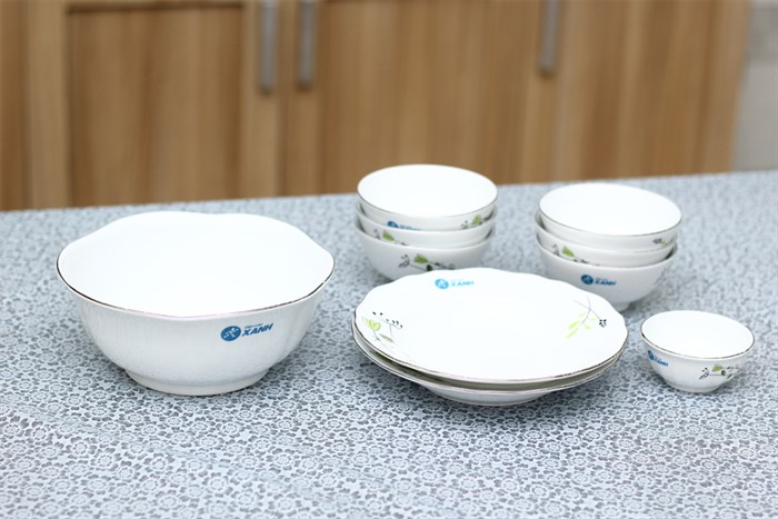Bộ 10 món tô chén dĩa gốm sứ DienmayXANH