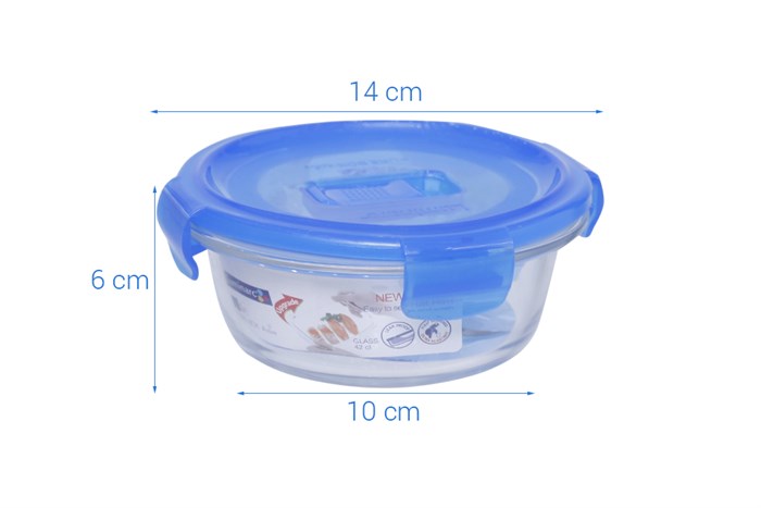 Hộp đựng thực phẩm thủy tinh 420 ml Luminarc Pure Màu Trắng