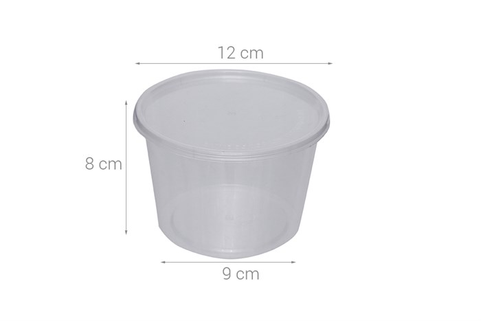 Bộ 10 hộp đựng thực phẩm nhựa 600 ml DMX Màu Trắng