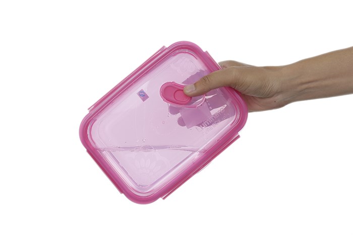 Hộp đựng thực phẩm thủy tinh 1.22 lít Luminarc Pure Dahlia Màu Hồng