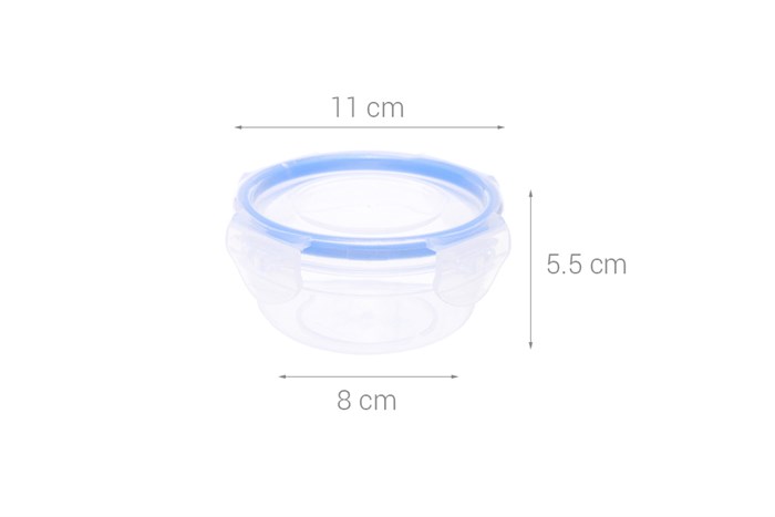 Hộp đựng thực phẩm nhựa Thái Lan 250 ml JCJ HN007 Màu Trắng