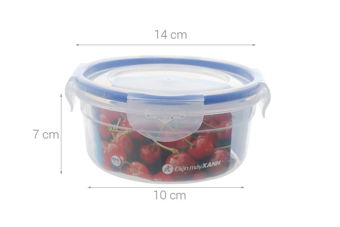 Hộp đựng thực phẩm nhựa 650 ml JCJ HN008 Màu Trắng