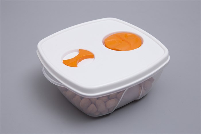 Bộ 3 hộp đựng thực phẩm nhựa Thái Lan 500 ml Pioneer HN003-3 Màu Trắng