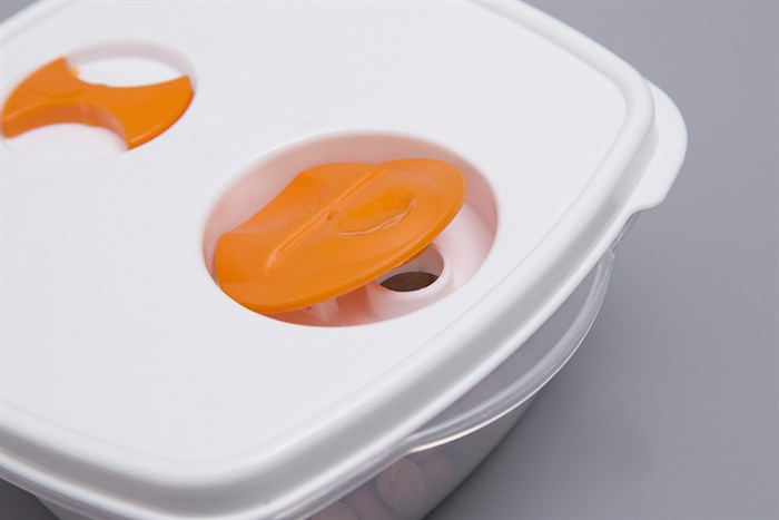 Bộ 3 hộp đựng thực phẩm nhựa Thái Lan 500 ml Pioneer HN003-3 Màu Trắng