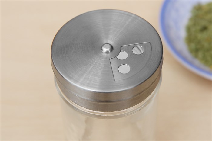 Hũ đựng gia vị thủy tinh 100 ml BHX SE-54011 Màu Bạc Inox