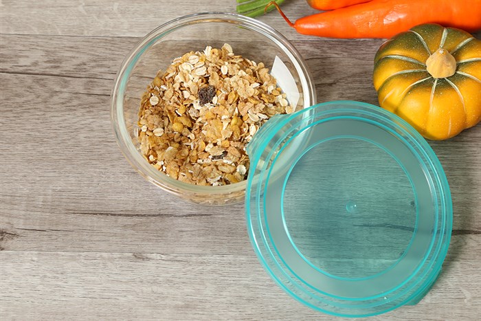 Hộp đựng thực phẩm thủy tinh 620 ml BHX LHB-HR-620 Màu Trắng