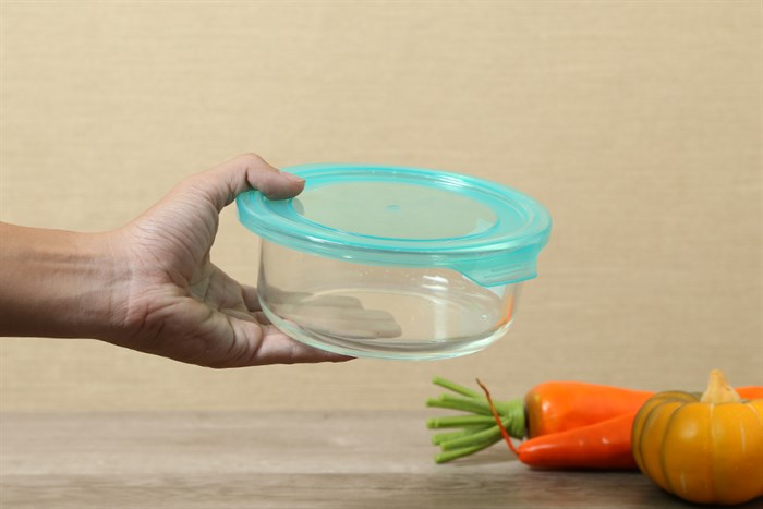 Hộp đựng thực phẩm thủy tinh 620 ml BHX LHB-HR-620 Màu Trắng